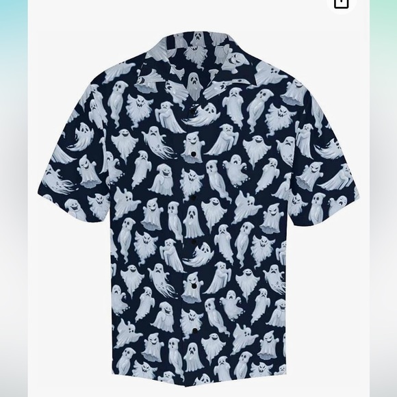 NWOT YOIMIRA man’s Halloween pattern short sleeve  shirt. 3XL - Picture 2 of 8